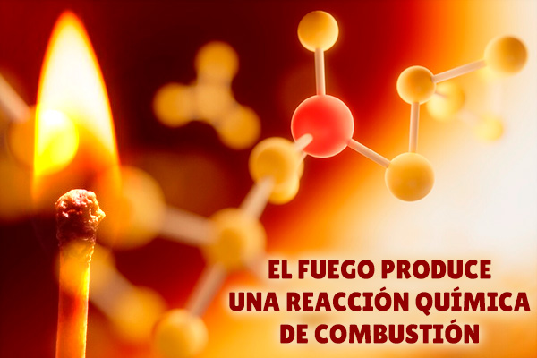 El fuego produce una reacción química de combustión - Freepik.com