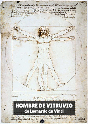 Hombre de Vitruvio - Cortesía de Wikimedia Commons